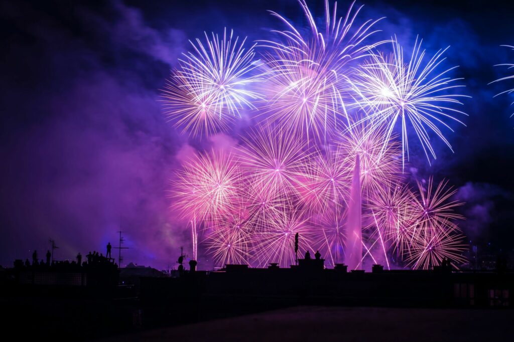 Le feu d'artifice des fêtes d'Arvor à Vannes