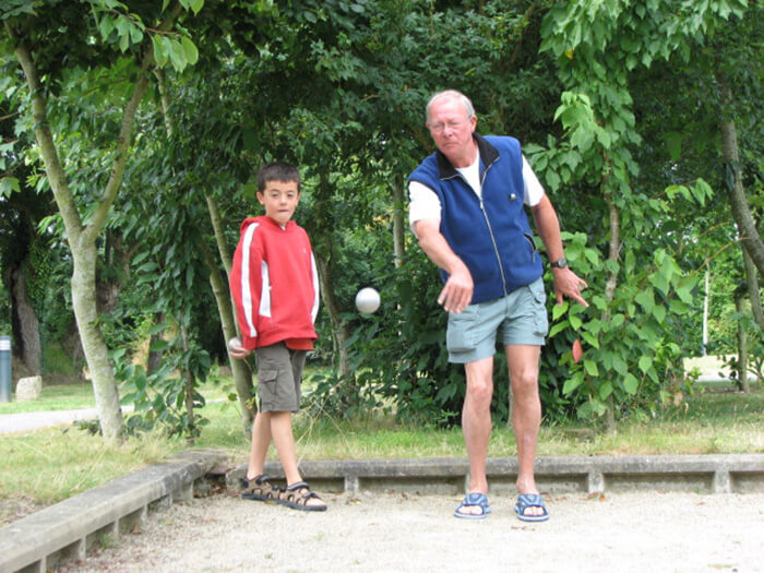 Terrain de pétanque du camping de Lann Hoëdic