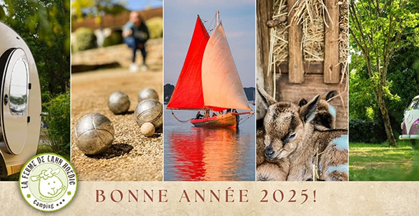 voeux 2025 camping lann hoedic bretagne